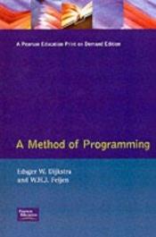 book cover of A method of programming by E. Dijkstra