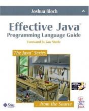 book cover of Effective Java by Joshua Bloch
