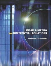 book cover of Linear algebra and differential equations by Gary L. Peterson