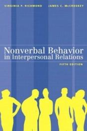 book cover of Nonverbal Behavior in Interpersonal Relations by Virginia P. Richmond