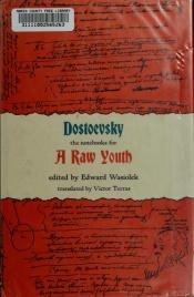 book cover of Notebooks for a Raw Youth by Fjodor Dostojevskij