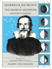 book cover of Sidereus Nuncius by Galileo Galilei