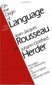 book cover of On the origin of language by Jean-Jacques Rousseau