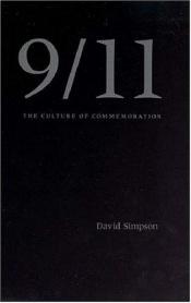 book cover of 9/11 The Culture Of Commenmoration by David Simpson