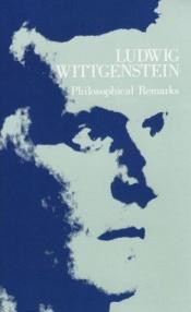 book cover of Philosophical remarks by Ludwig Wittgenstein