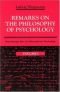 Remarks on the philosophy of psychology