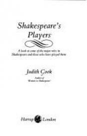 book cover of Shakespeare's players by Judith Cook