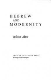 book cover of Hebrew and modernity by Robert Alter
