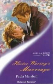 book cover of Hester Waring's Marriage by Paula Marshall