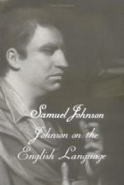 book cover of Johnson on the English language by Samuel Johnson