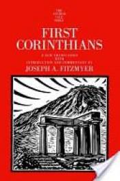book cover of First Corinthians (The Anchor Yale Bible Commentaries) by Joseph A. Fitzmyer