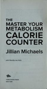 book cover of The Master Your Metabolism Calorie Counter by Jillian Michaels