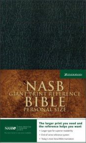 book cover of NASB Giant Print Reference Bible, Personal Size by Zondervan Publishing