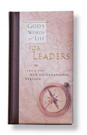 book cover of God's Words of Life for Leaders by Zondervan Publishing
