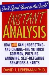 book cover of Instant Analysis by David J. Lieberman