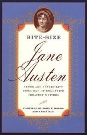 book cover of Bite-size Jane Austen by John P Holms
