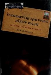 book cover of Inspector Ghote's First Case by H. R. F. Keating