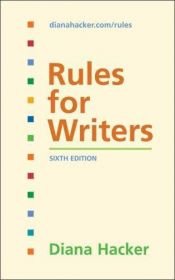 book cover of Rules for Writers (Boston: Bedford by Diana Hacker
