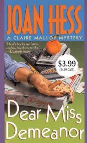 book cover of Dear Miss Demeanor by Joan Hess