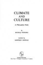 book cover of Climate and Culture: A Philosophical Study (Documentary Reference Collections) by 和辻 哲郎