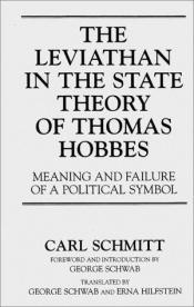 book cover of El leviathan en la teoría del estado de Thomas Hobbes by Carl Schmitt