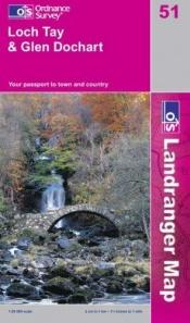 book cover of Loch Tay and Glen Dochart (Landranger Maps) by Ordnance Survey