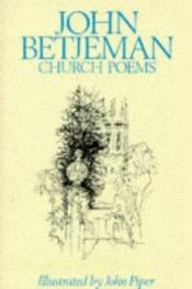 book cover of Church poems by John Betjeman