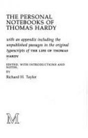 book cover of The Personal Notebooks of Thomas Hardy: With an Appendix Including the Unpublished Passages in the Original Typescripts by 토머스 하디