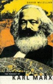 book cover of The Thought of Karl Marx: An Introduction - Il pensiero di Karl Marx by David McLellan