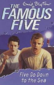 book cover of Famous Five #12 Five Go Down to the Sea by Enid Blyton