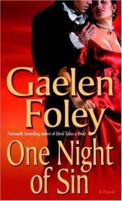 book cover of One night of sin by Gaelen Foley