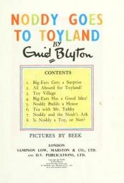 book cover of Noddy Goes to Toyland by Enid Blyton