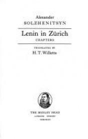 book cover of Lenin in Zurich by Alexandre Soljenitsyne