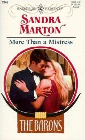 book cover of More Than a Mistress (Mills & Boon Large Print Romances) by Sandra Marton