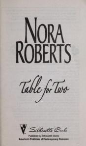 book cover of Lessons Learned in TABLE FOR TWO by Nora Roberts