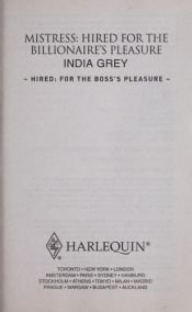 book cover of Mistress: Hired for the Billionaire's Pleasure by India Grey