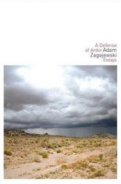 book cover of A Defense of Ardor by Adam Zagajewski