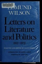 book cover of Letters On Literature and Politics 1912 by Edmund Wilson