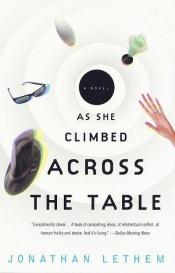 book cover of Als sie über den Tisch kletterte by Jonathan Lethem