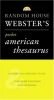 Webster's Pocket American Thesaurus