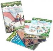 book cover of Magic Tree House Boxed Set, Books 01-04: Dinosaurs Before Dark, The Knight at Dawn, Mummies in the Morning, and Pirates Past Noon by Mary Pope Osborne