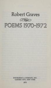 book cover of Poems, 1970-1972 by Robert von Ranke Graves