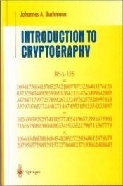 book cover of Introduction to cryptography by Johannes Buchmann