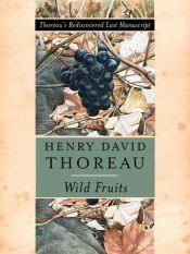 book cover of Wild fruits by Henry Thoreau