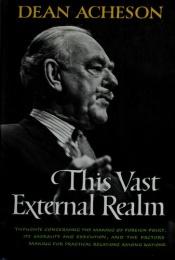 book cover of This vast external realm by Dean Acheson