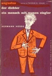 book cover of Augustus; Der Dichter; Ein Mensch Mit Namen Ziegler by 赫尔曼·黑塞