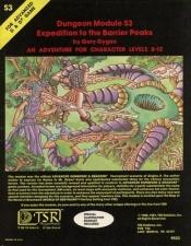 book cover of Expedition to the Barrier Peaks by Gary Gygax