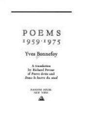 book cover of Poems 1959-1975 by Yves Bonnefoy