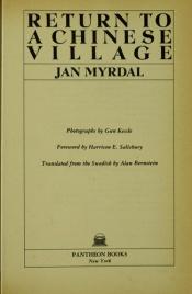 book cover of Return to a Chinese village by Jan Myrdal