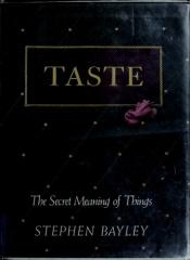 book cover of Taste by Stephen Bayley